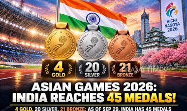 Asian Games 2026: India’s Medal Tally Reaches 45 with 4 Gold, 20 Silver and 21 Bronze