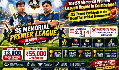 SS Memorial Premier League Season 1 in Coimbatore: 32-Team Turf Cricket Tournament from October 2