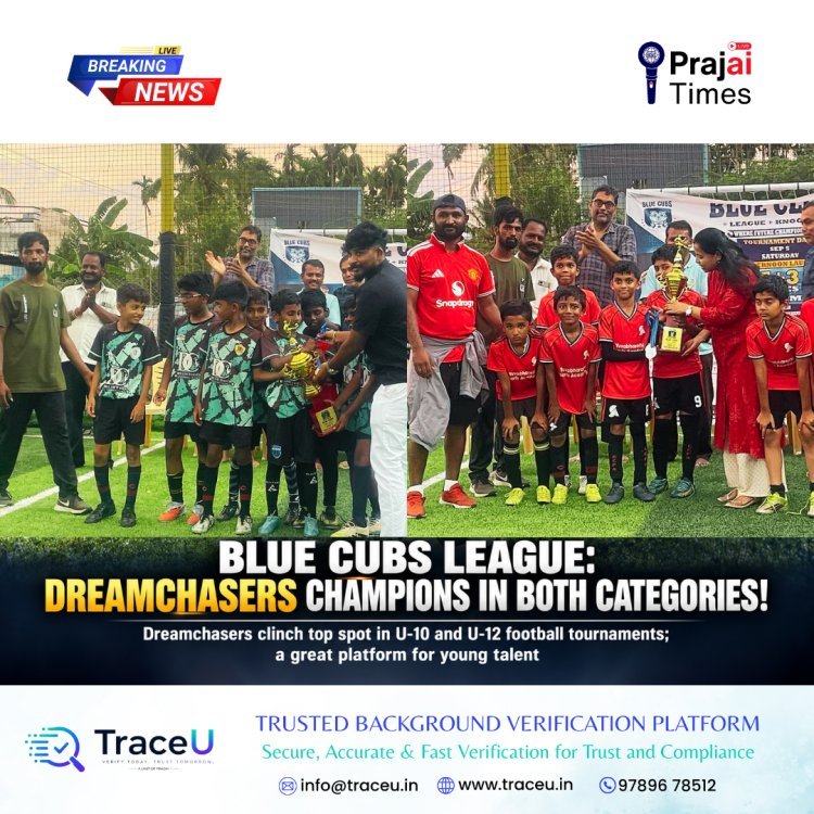 Blue Cubs League Showcases Young Football Talent as Dreamchasers Win Both U10 and U12 Titles