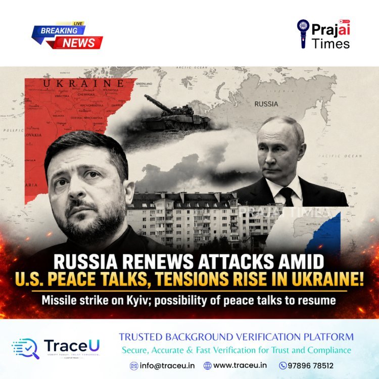 Russia Resumes Missile Strikes on Kyiv as Three-Day Pause Ends Amid US Peace Talks