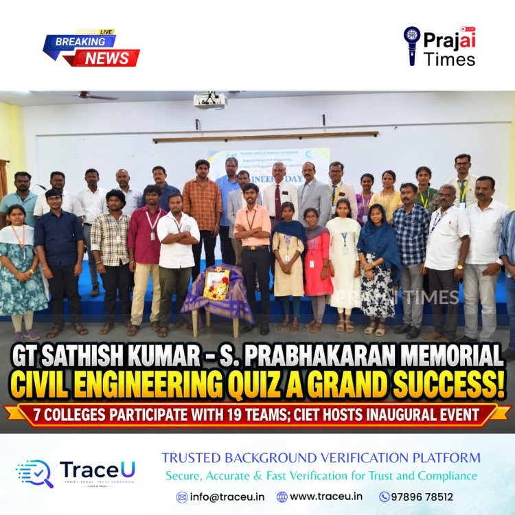 CIET and COZCENA Organise First Sathish Kumar–Prabhakaran Memorial Inter-Engineering Quiz