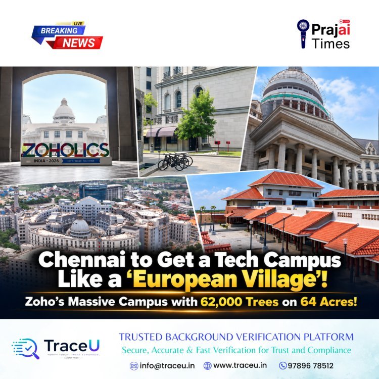 Zoho’s ‘European Village’ Style Tech Campus Near Chennai: 64 Acres, 62,000 Trees and a Natural Lake