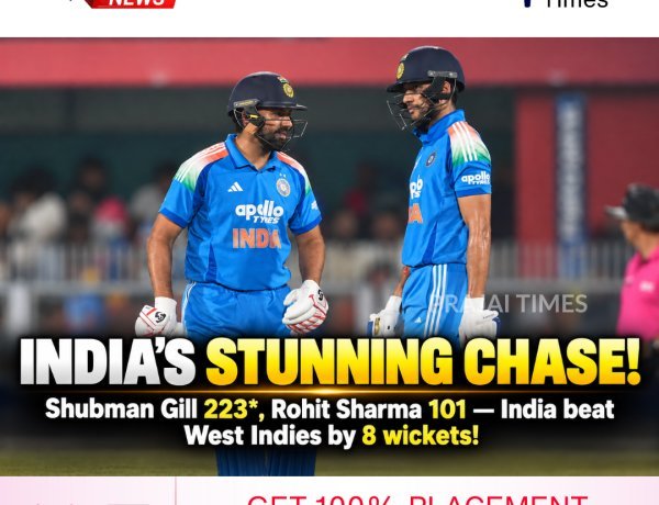 India Pull Off Record 406-Run Chase as Shubman Gill Hits 223* and Rohit Sharma Scores 101