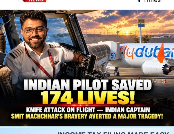 Indian Pilot Smit Machchhar Hailed After Saving 174 Lives on Flydubai Flight