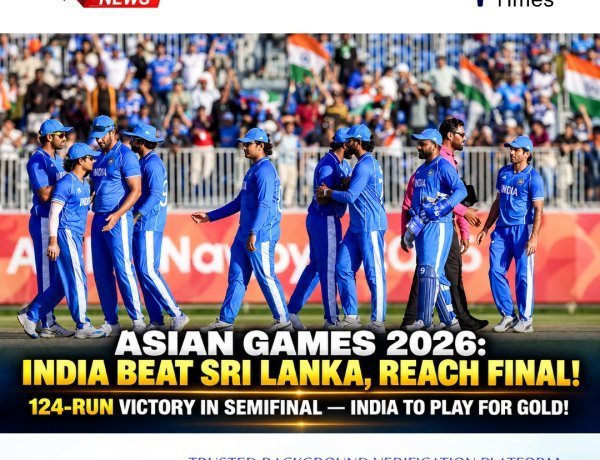 India Storm Into Asian Games 2026 Cricket Final After 124-Run Win Over Sri Lanka