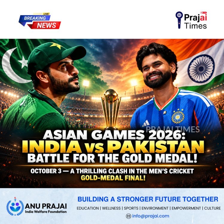 Asian Games 2026: India vs Pakistan Set for Men’s Cricket Gold Medal Final